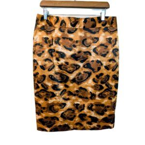 NWT Debbie Shuchat for Melanie Lyne Animal Print Pencil Skirt